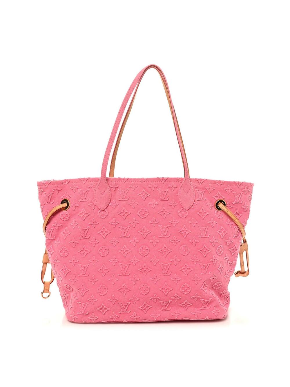 Louis Vuitton Denim Neverfull Mm Rose #376603L23B